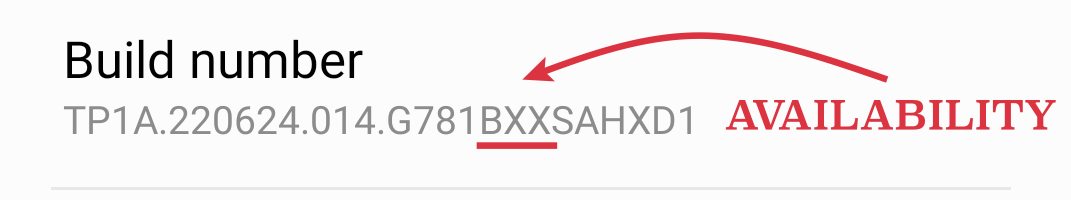 samsung firmware version