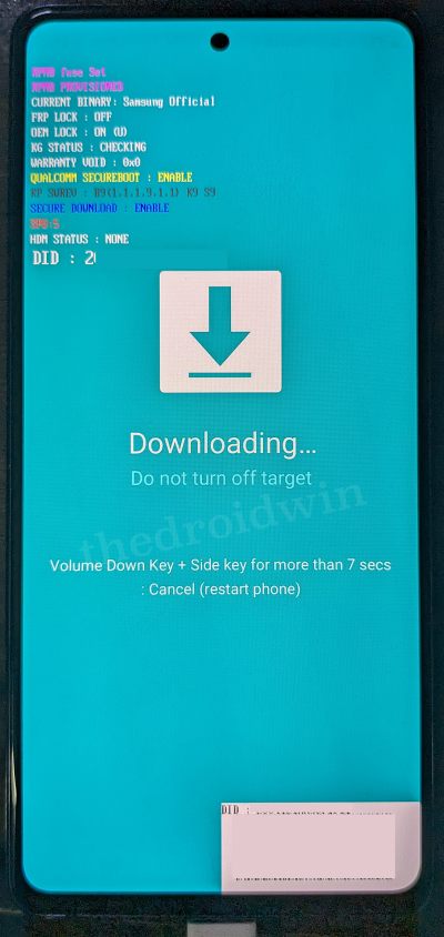 Downgrade Samsung One UI